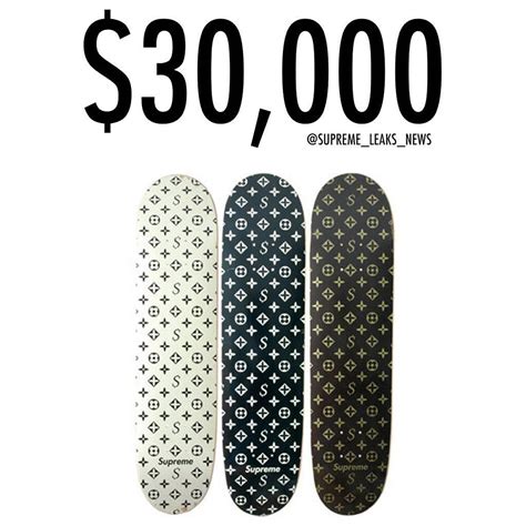 Supreme x Louis Vuitton Skate Decks Resell for K